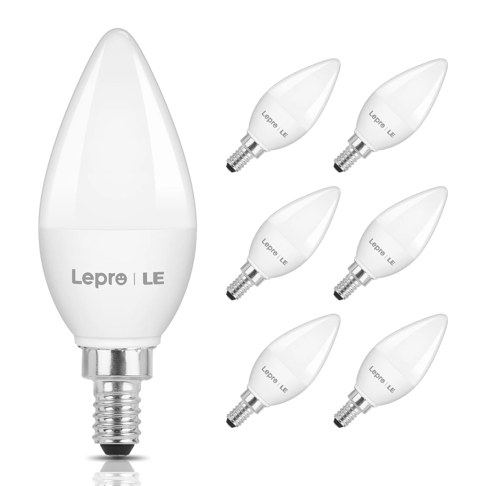 Lepro B11 LED Candelabra Bulbs, E12 Base, 5.5W (40W Equivalent), 500 Lumens, 5000K Daylight, Non-Dimmable - Image 8