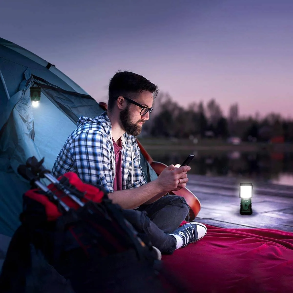 Lepro Portable LED Camping Lantern (350 lm, AA Battery Powered) - Image 10