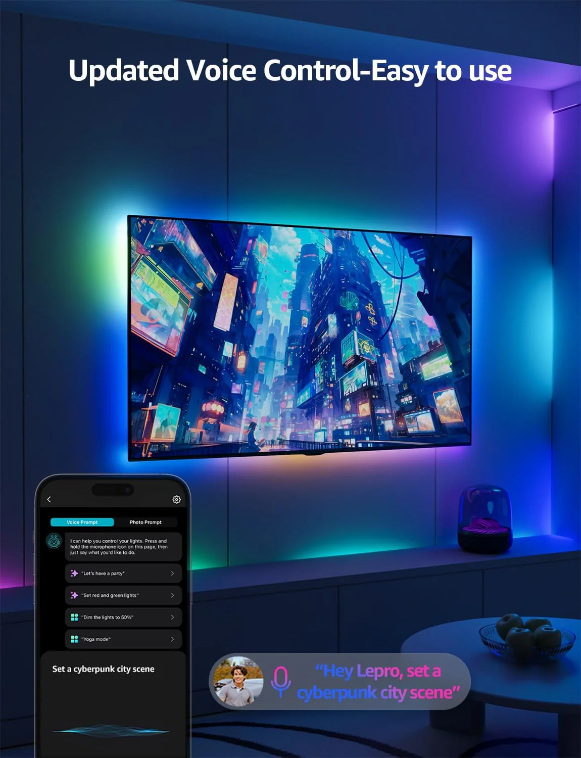 Lepro S1 Smart LED Strip Lights with AI Features - Image 4