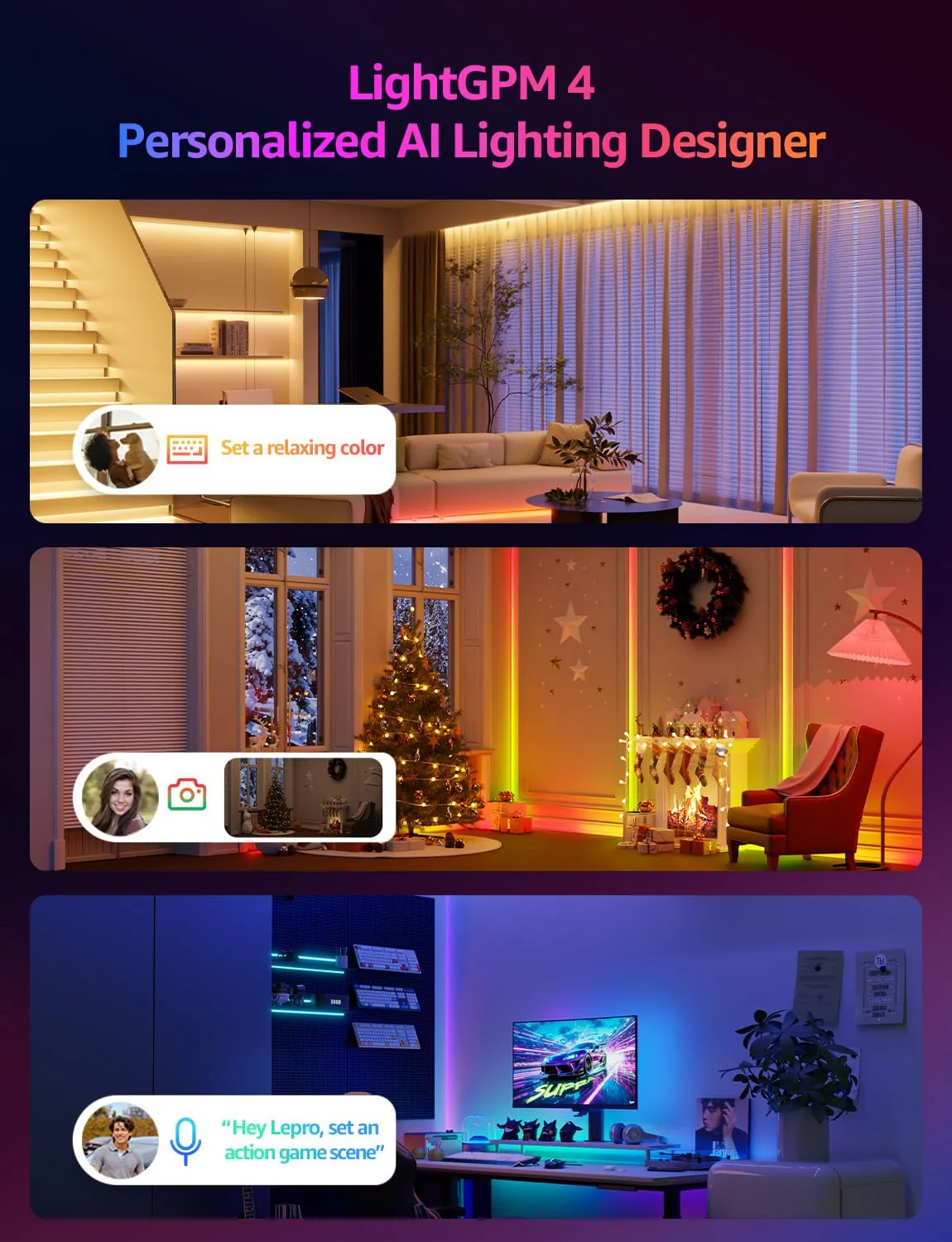 Lepro S1 Smart LED Strip Lights with AI Features - Image 3