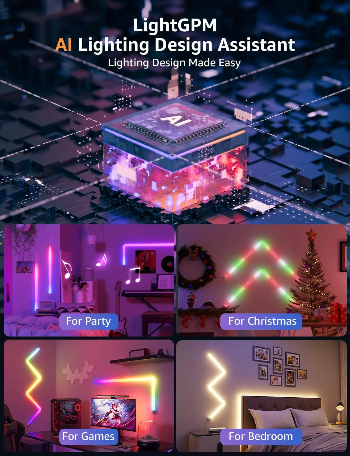 Lepro WL1 AI Smart RGB Wall Lights - Image 3